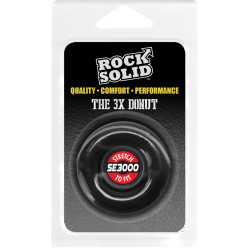 RockSolid by Doc Johnson Cockring The Donut 3X 22 mm Noir